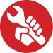Red maintenance icon